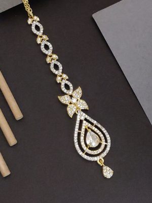 Imitation AD Stones Maang Tikka