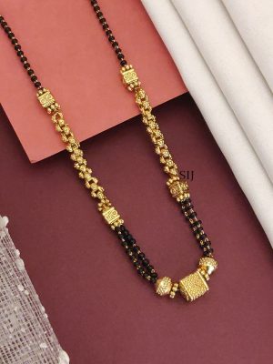 Gold Plated Antique Square Mangalsutra