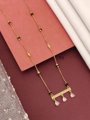 Gold Plated American Diamond Mangalsutra