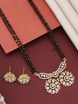Gold Plated American Diamond Mangalsutra Set