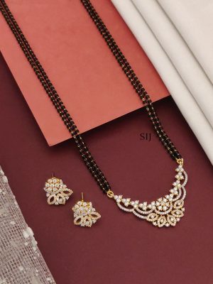 Gold Plated American Diamond Mangalsutra Set