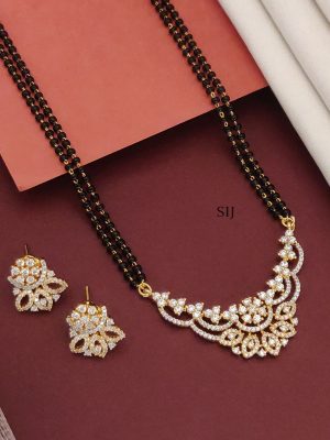 Gold Plated American Diamond Mangalsutra Set