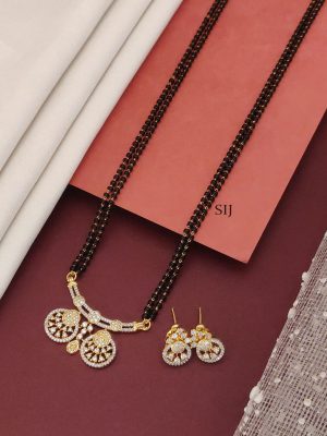 Gold Plated American Diamond Mangalsutra Set