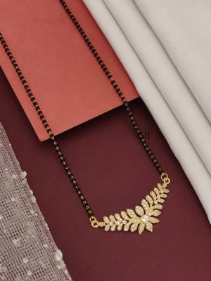 Gold Plated American Diamond Mangalsutra Set