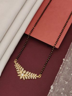 Gold Plated American Diamond Mangalsutra Set