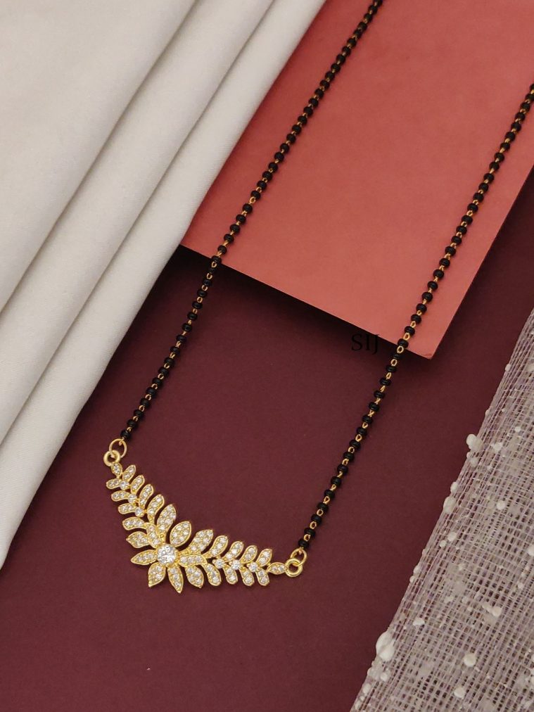 Gold Plated American Diamond Mangalsutra Set