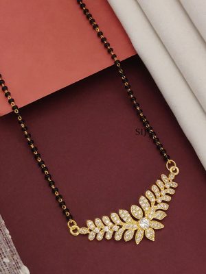 Gold Plated American Diamond Mangalsutra Set