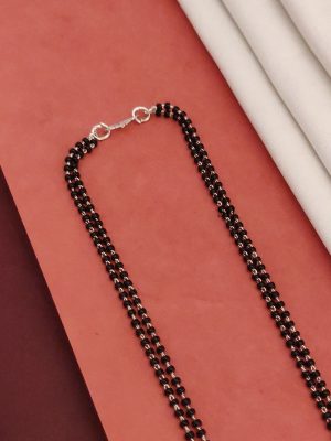 Silver Plated American Diamond Mangalsutra Set