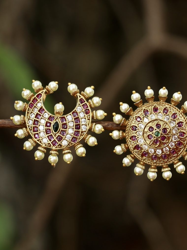 Traditional Sun and Moon Jada Billa Set
