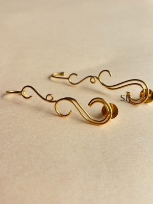 Anti Tarnish S Pattern Earcuff Earrings
