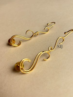 Anti Tarnish S Pattern Earcuff Earrings