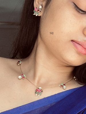 Artificial Lotus Invisible Necklace