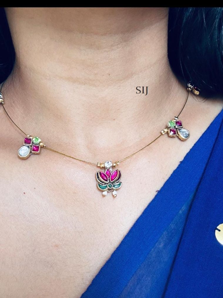 Artificial Lotus Invisible Necklace