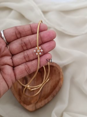 Gold Finish Star Mugappu Chain