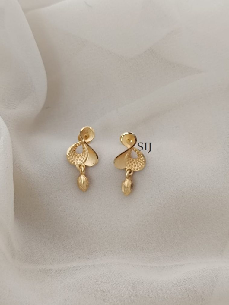 Gold Finish Designer Earrings