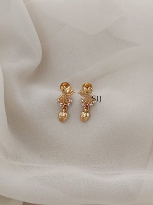 Artificial Lotus Design Earrings