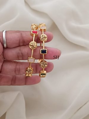 Antique Lakshmi Navaratna Stone Bangles