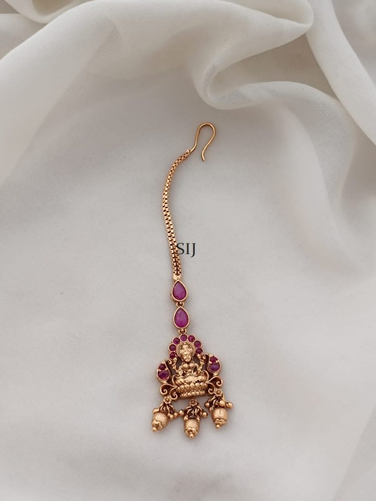 Traditional Lakshmi Ruby Maang Tikka