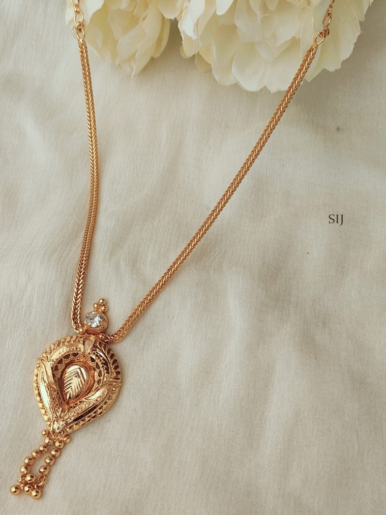 Gold Finish Daily Wear Simple Chain