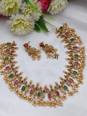 Matt Finish Guttapusalu Bridal Jewellery Set
