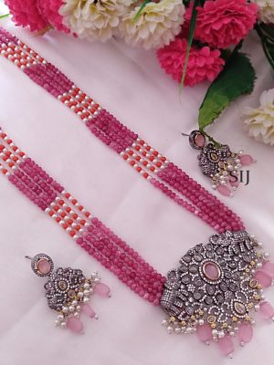 Victorian Polish Beaded Long Necklace