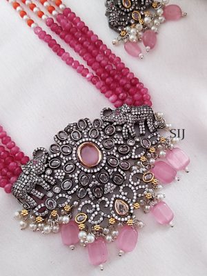 Victorian Polish Beaded Long Necklace