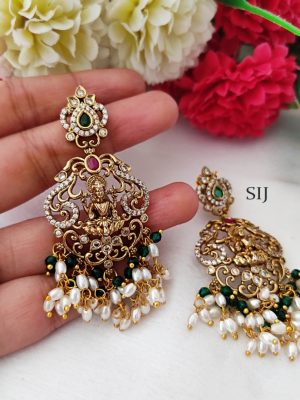Matt Finish Guttapusalu Lakshmi Long Necklace