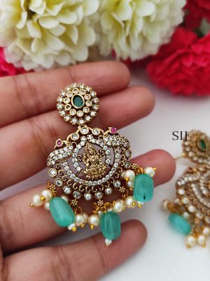 Gold Finish Lakshmi AD Stones Necklace