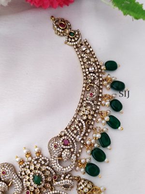 Gold Finish AD Stones Necklace