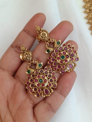 Gold Finish Kemp Stones Long Haram