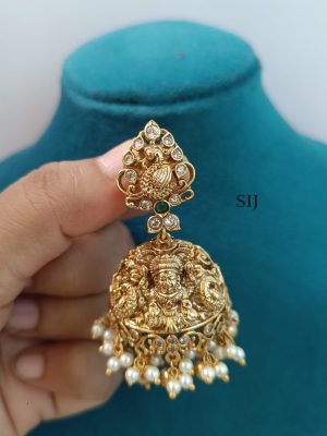 Antique Lakshmi Peacock Jhumkas