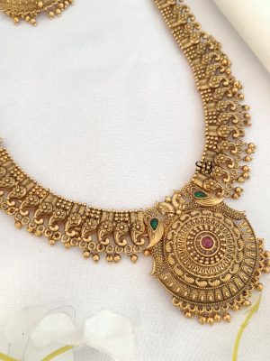 Gold Finish Bridal Jewellery Set