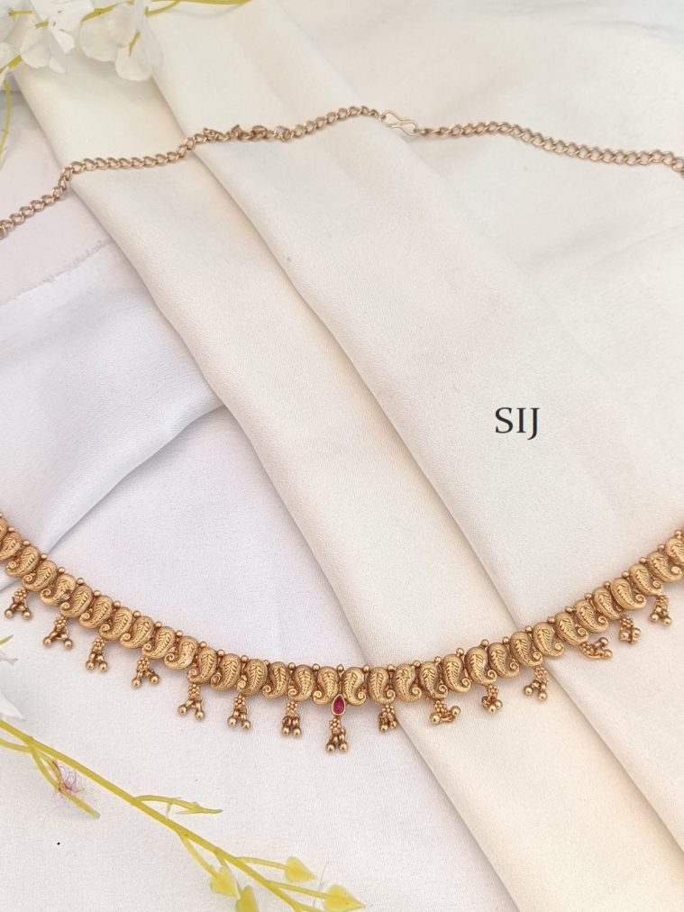 Gold Finish Mango Hip Chain