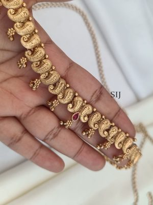 Gold Finish Mango Hip Chain