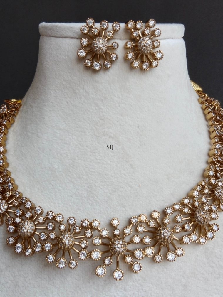 AD Stones Studded Trendy Necklace Set