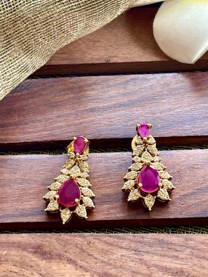 Bridal Ruby & AD Stones Choker Set