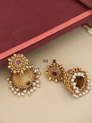 Gold Plated Elephant Design Necklace Set
