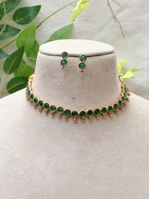 Gold Plated Multicolor Stone Necklaces