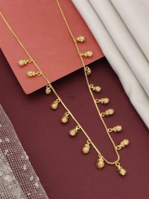 Gold Plated Pendant Drops Simple Chain