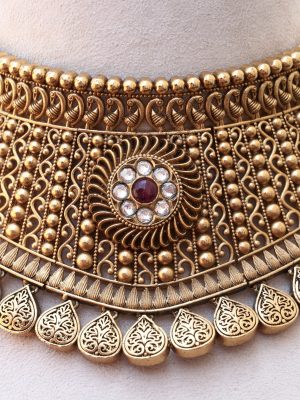 Gold Plated Royal Raja Wadi Choker