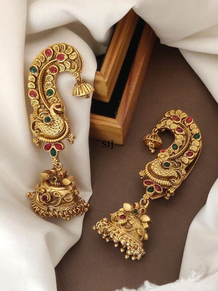 Gold Plated SouthIndian Style Earcuff Earring