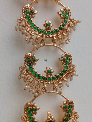 Green Stones Studded Jada Billa