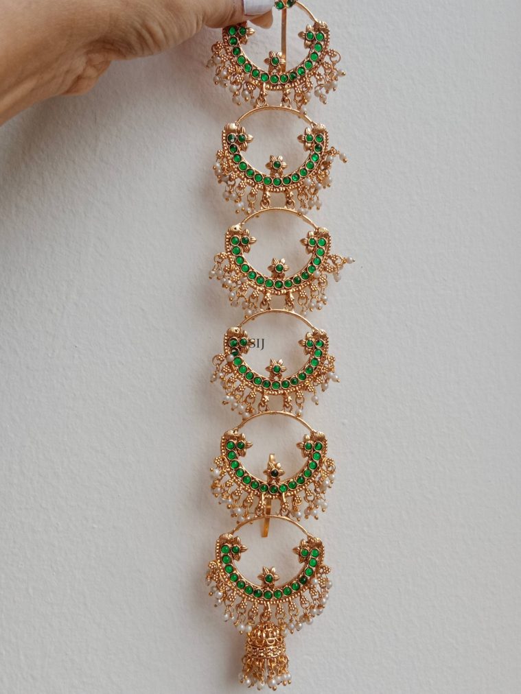 Green Stones Studded Jada Billa