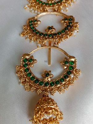 Green Stones Studded Jada Billa