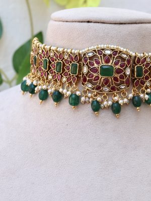 Kemp Stone Emerald Beads Necklace