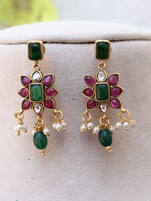 Kemp Stone Emerald Beads Necklace