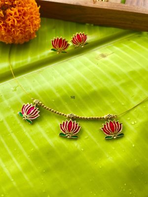 Lotus Design Invisible Necklace