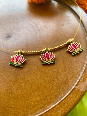 Lotus Design Invisible Necklace