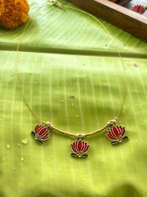 Lotus Design Invisible Necklace
