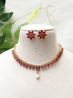 Mango Design Multicolor Stones Necklace